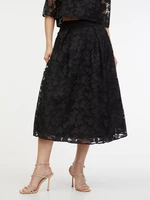 Orsay Černá dámská krajková midi sukně - Dámské