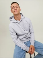 Men's Light Grey Hoodie Jack & Jones Star - Men's