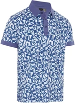 Callaway Birdseye View Allover Print Mens Polo Bijou Blue M Camiseta polo