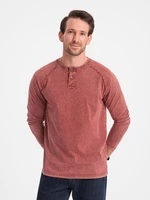 Men's T-shirt with long sleeves Ombre