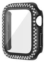 Pouzdro Worryfree Bling Bumper Case pro Apple Watch 45mm, černá