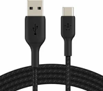 Belkin Boost Charge USB-A to USB-C Cable CAB002bt2MBK Fekete 2 m USB kábel