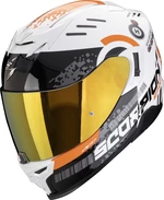 Scorpion EXO 520 EVO AIR TITAN White/Orange XL Helm