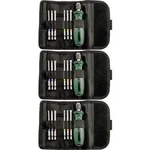 Sada bitů 3x 7 ks. Bit-Rolltasche Metabo 626723000-3 89 mm, chrom-vanadová ocel, 7dílná