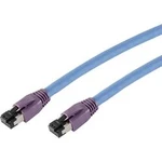 Síťový kabel RJ45 Smart 50.9104, CAT 8.1 , S/FTP, 2.00 m, modrá