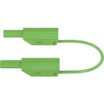 Stäubli SLK410-E/N bezpečnostní měřicí kabely [lamelová zástrčka 4 mm - lamelová zástrčka 4 mm] zelená, 1.00 m