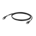 Síťový kabel RJ45 Weidmüller 1251610050, CAT 6A, S/FTP, 5.00 m, černá