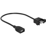 USB 2.0 prodlužovací kabel Delock 85105, 25.00 cm, černá