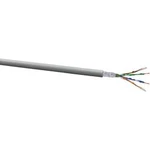 Ethernetový síťový kabel CAT 5e SF/UTP VOKA Kabelwerk 102580-00, 4 x 2 x 0.13 mm², šedá, metrové zboží