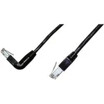 Síťový kabel RJ45 Dätwyler K0993.1, CAT 5e, S/UTP, 1.00 m, černá