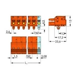 Zásuvkový konektor na kabel WAGO 2231-710/008-000, 75.08 mm, pólů 10, rozteč 7.62 mm, 25 ks