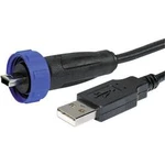 USB kabel mini USB B s IP68 <=> USB Typ A ESKA Bulgin PX0441/3M00, 3 m