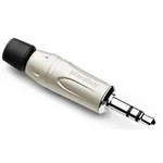 Jack konektor 3.5 mm Amphenol KS3P zástrčka, rovná, stříbrná, 1 ks, stereo