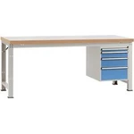 Kompletní dílenském základní PROFI s plastové desky, Šxhxv = 1500 x 700 x 840 mm Manuflex WP5427.5012 WP5427.5012
