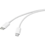 Kabel Basetech BT-2347612, 2.00 m, bílá