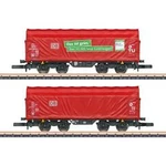 Märklin 086356 Pojízdný plošinový vozík Shimns-tu 718 značky DB AG, sada 2 ks