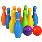 Children's Bowling 25cm Height Bowling Bottle Set 12cm Diameter Bowling Ball Children Colorful Sports Toy Indoor Sports