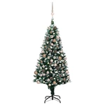 Artificial Christmas Tree,Xmas Pine Tree with 150 LEDs, Easy Assembly Christmas Tree with Metal Stand and 950 Tips Decor