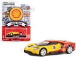 2019 Ford GT 18 Yellow and Red "Shell Oil" "Shell Oil Special Edition" Series 1 1/64 Diecast Model Car by Greenlight