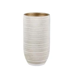 Váza LE HAVRE 20-02WG keramická zlato-bílá 40cm