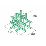 Alutruss DECOLOCK DQ4-PAT42 4-bodová rampa rohové viazanie na 4 smery 90 °