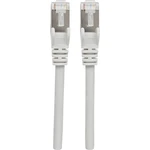 Intellinet 737067 RJ45 sieťové káble, prepojovacie káble CAT 6A S/FTP 20.00 m sivá fóliové tienenie, tienenie pletivom,