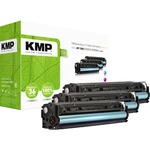 KMP H-T144 CMY kazeta s tonerom kombinované balenie náhradný HP 128A, CE321A, CE322A, CE323A zelenomodrá, purpurová, žlt