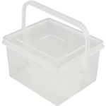 TRU COMPONENTS TC-QBS-400 B203 box na súčiastky, (d x š x v) 135 x 110 x 80 mm, Priehradiek: 4, pevné rozčlenenie, 1 ks