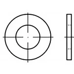 podložka plochá 5.3 mm 10 mm   Ušlechtilá ocel V4A  A4 100 ks TOOLCRAFT  TO-6853908