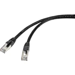 Renkforce RF-4538206 RJ45 sieťové káble, prepojovacie káble CAT 6A S/FTP 75.00 m čierna vhodné pre vonkajšie oblasť 1 ks