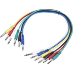 Paccs  jack konektory kábel [6x jack zástrčka 6,35 mm - 6x jack zástrčka 6,35 mm] 0.60 m farebná