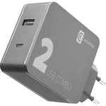 Cellularline  ACHITUSB2PD42K USB nabíjačka do zásuvky (230 V)  2 x USB 2.0 zásuvka A, USB-C ™ zásuvka