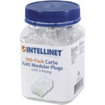 Intellinet  Intellinet 100-packová Cat5e RJ45 modulárna zástrčka UTP 3-bodový drôtový kontakt pre pevný drôt 100 zástrči