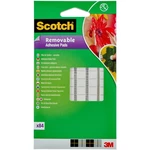3M  301008C36 adhesive pads Scotch® priehľadná (d x š) 10 mm x 8 mm 84 ks