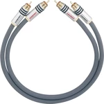 cinch audio prepojovací kábel [2x cinch zástrčka - 2x cinch zástrčka] 1.00 m antracitová pozlátené kontakty Oehlbach NF