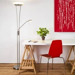 Brilliant Finn G93035/13 stojanová LED lampa a lampička na čítanie 18 W teplá biela En.trieda 2021: F (A - G) železo, bi