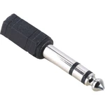 Hama 00043368  jack audio adaptér [1x jack zástrčka 6,35 mm - 1x jack zásuvka 3,5 mm] čierna