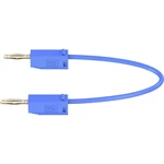 Stäubli LK205 merací kábel [lamelový zástrčka 2 mm  - lamelový zástrčka 2 mm ] 7.50 cm modrá 1 ks