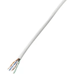 TRU COMPONENTS 1567146 sieťový kábel ethernetový CAT 5e U/UTP 4 x 2 x 0.14 mm² biela 100 m