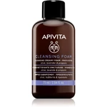 Apivita Cleansing Foam Face & Eyes čistiaca a odličovacia pena na tvár a oči pre všetky typy pleti 75 ml