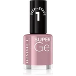 Rimmel Super Gel gélový lak na nechty bez použitia UV/LED lampy odtieň 023 Grape Sorbet 12 ml