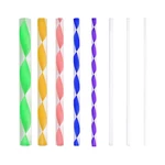 8Pcs Colorful Acrylic Rod Twisted Bar Point Brush Solid Round Stick Point Pottery Auxiliary Tool Mandala Dotting Tools