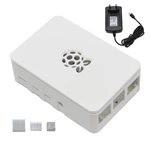 Black/White/Transparent Raspberry Pi ABS Case Enclosure Box V4 With Heat Sink + 5V3A Power Supply EU Plug DIY Kit For Ra