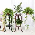 Retro Flower Stand Chic Indoor Garden Metal Plant Holder Display Planter Vase