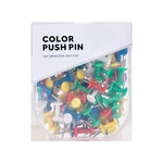 Jordan&Judy JJ-YD0026 Colored Push Pins Binder Clips Metal Thumb Tacks Map Drawing Push Pins Crafts Office Accessories S