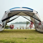 360*360*220cm Ultralight Large Canopy Windproof Waterproof Sun Shelter Outdoor 6-10 Person