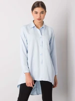 Light blue shirt with longer back