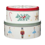 Súprava 2 plechových dóz KitchenCraft The Nutcracker