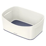 Bielo-sivá stolová škatuľa Leitz MyBox, dĺžka 24,5 cm