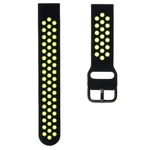 Remienok FIXED Sport Silicone Strap 22mm na smartwatch (FIXSST-22MM-LIBK) čierny/žltý univerzální náhradní řemínek • pro všechny modely hodinek se šíř